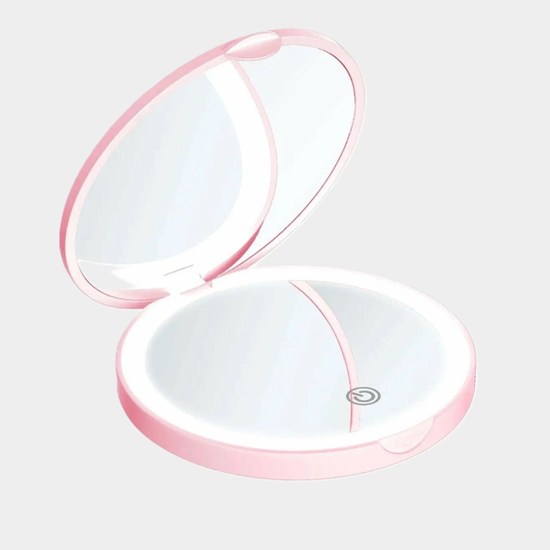 Карманное зеркало с подсветкой 