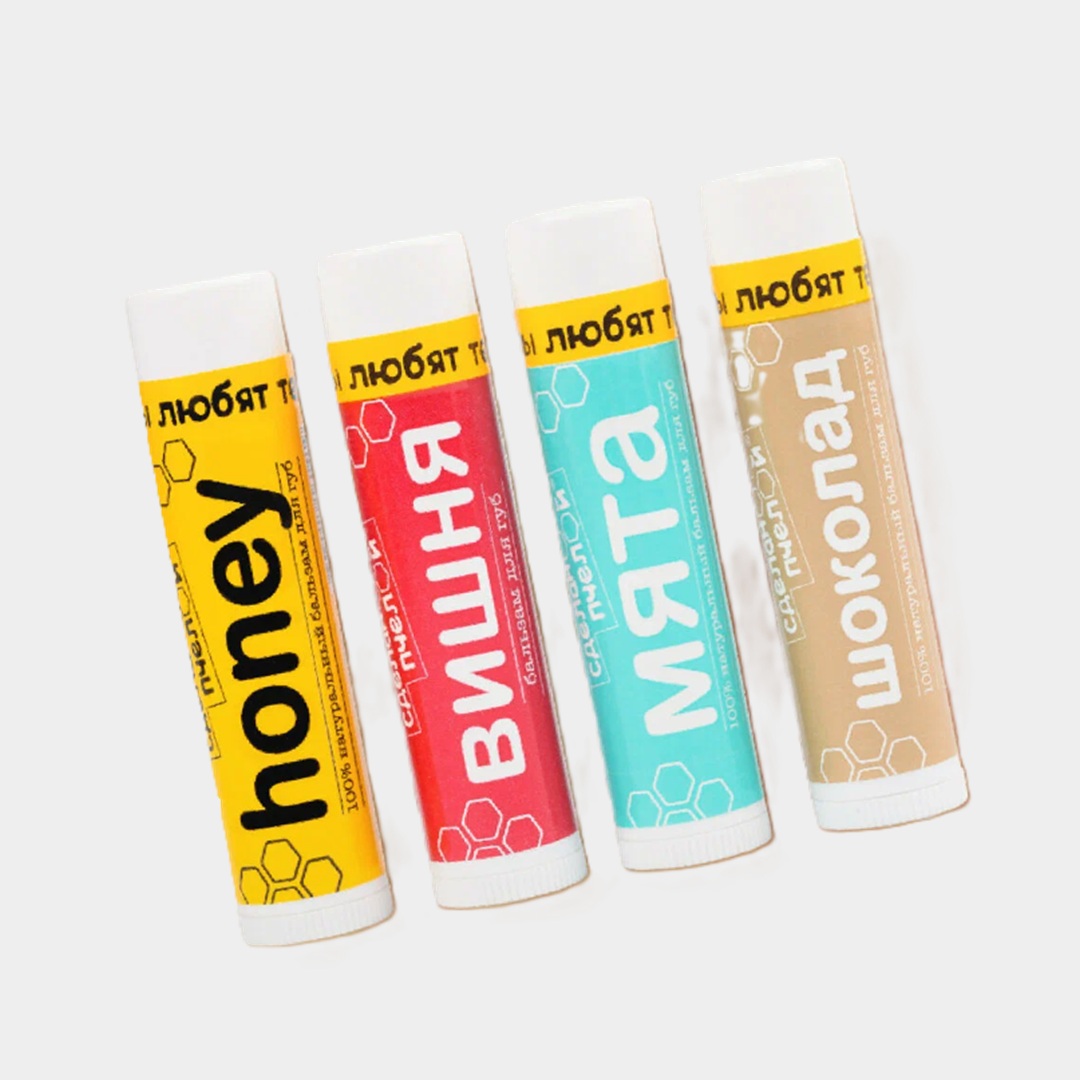 Набор бальзамов для губ от «Сделано пчелой»
