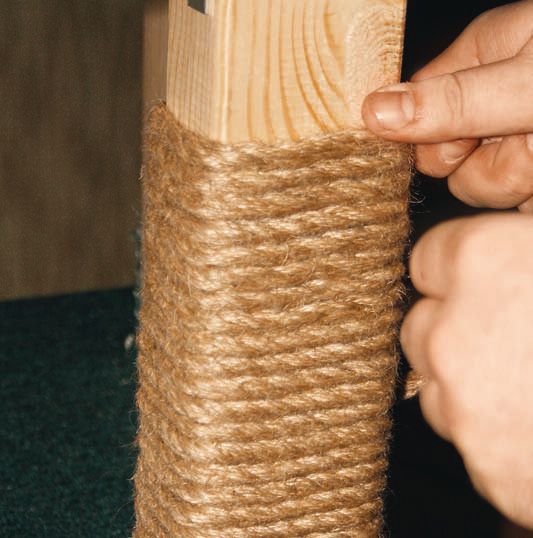 Как сделать когтеточку и домик для кошек Как сделать когтеточку и домик для кошек