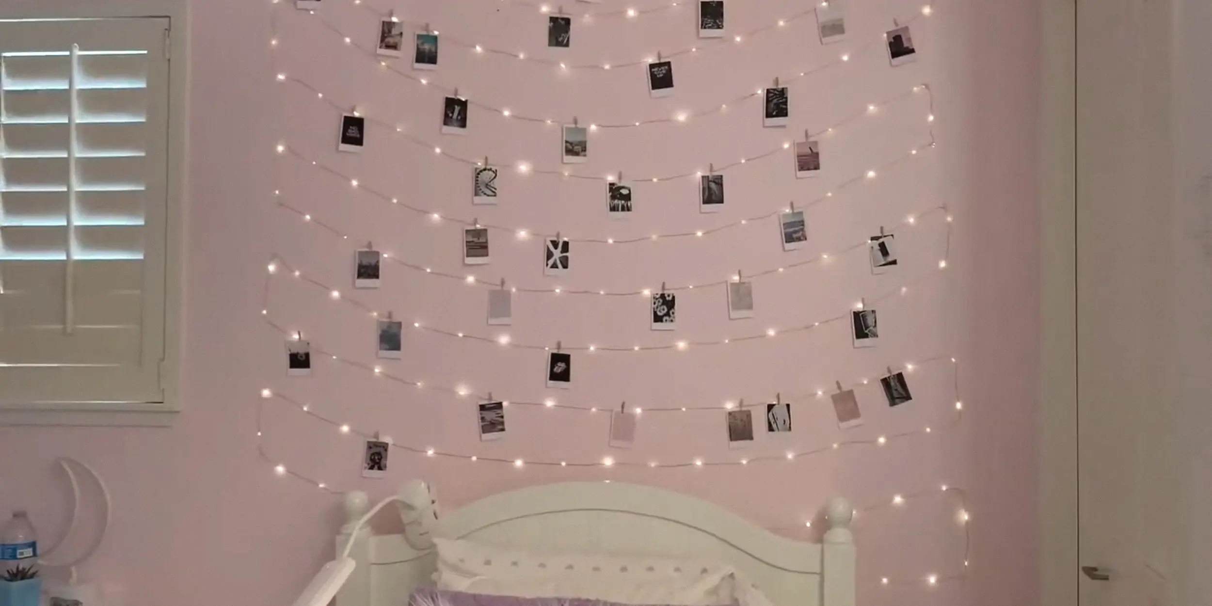 Гирлянда с чёрно-белыми фотографиями